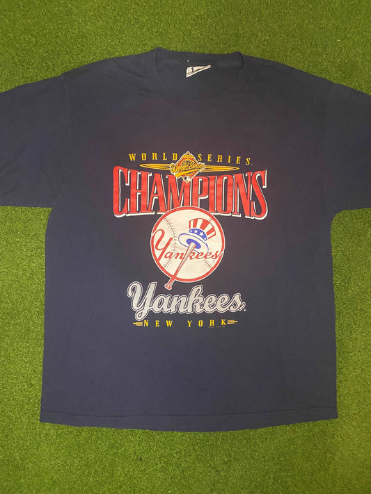 1996 New York Yankees - World Series Champions - Vintage MLB Tee Shirt (XL)