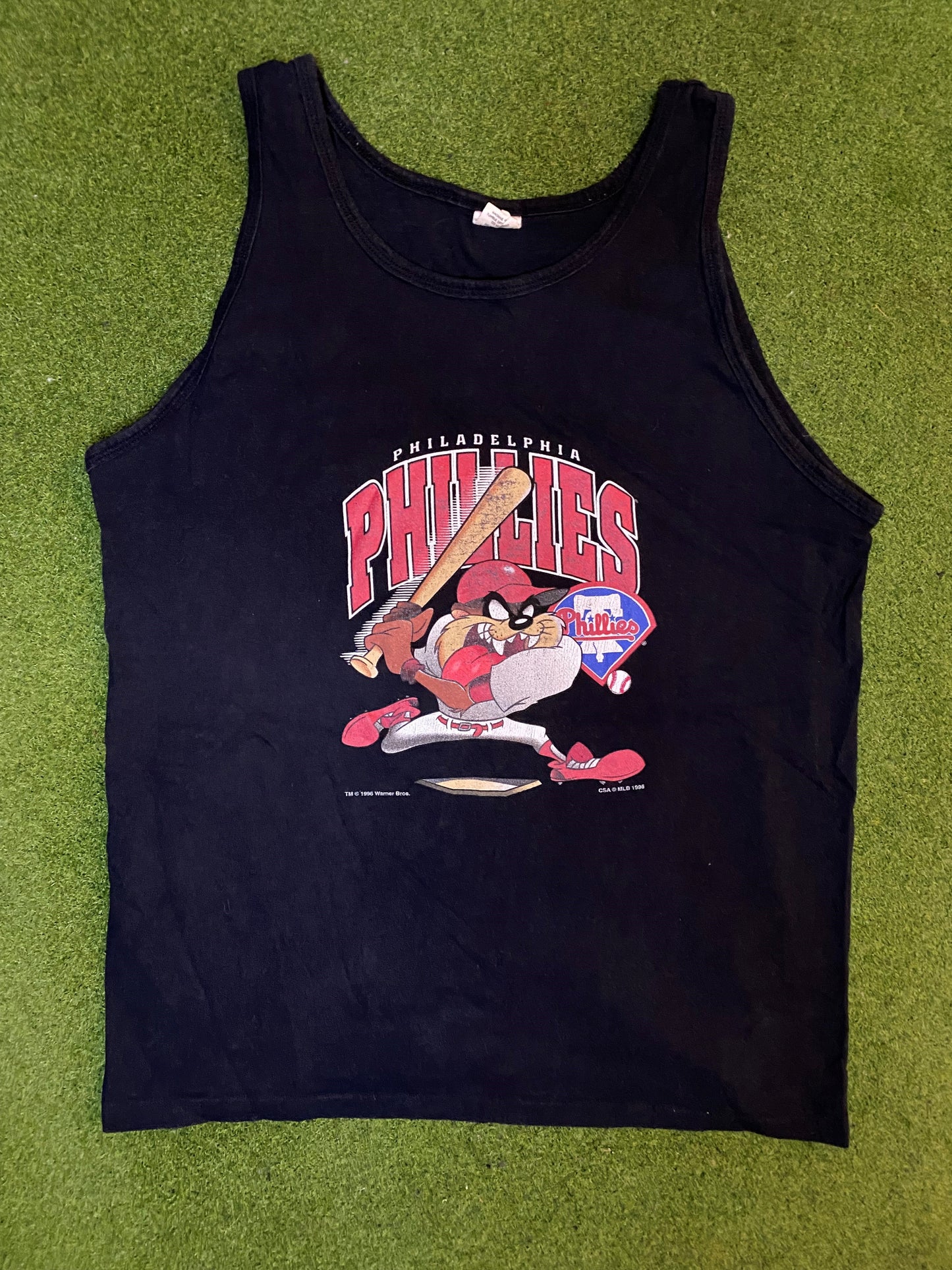 1996 Philadelphia Phillies - Taz Crossover - Vintage MLB Tank (Large)