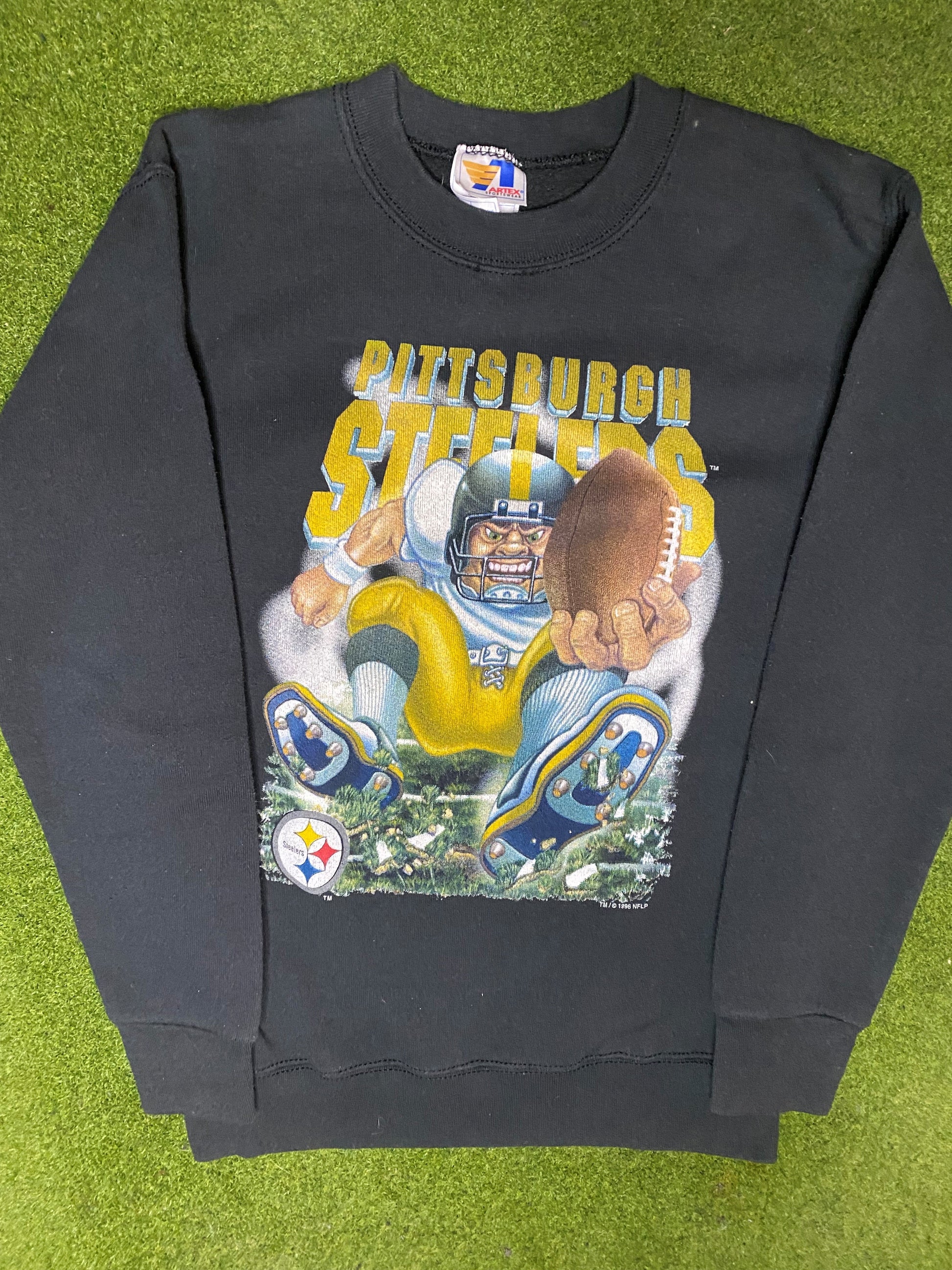 1996 Pittsburgh Steelers - Vintage NFL Sweatshirt (Youth Large)