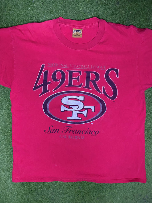 1996 San Francisco 49ers - Vintage NFL T-Shirt (XL) - Gametime Vintage