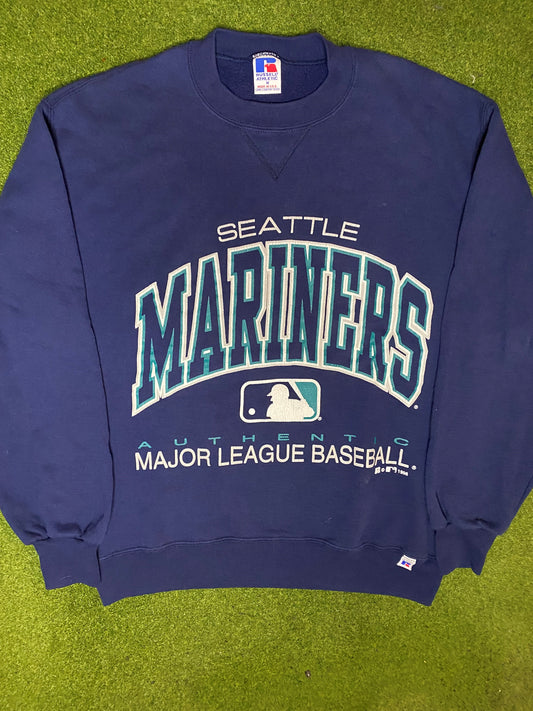 1996 Seattle Mariners - Vintage MLB Sweatshirt (Medium) Gametime Vintage