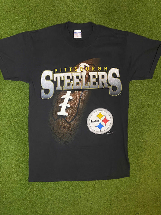 1996 Pittsburgh Steelers - Vintage NFL T-Shirt (Medium) Gametime Vintage