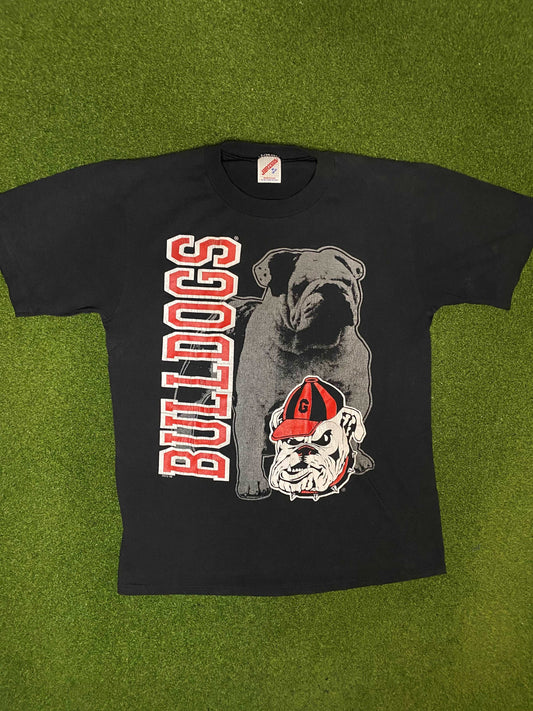 1996 Georgia Bulldogs - Vintage College Tee Shirt (Medium) - Gametime Vintage