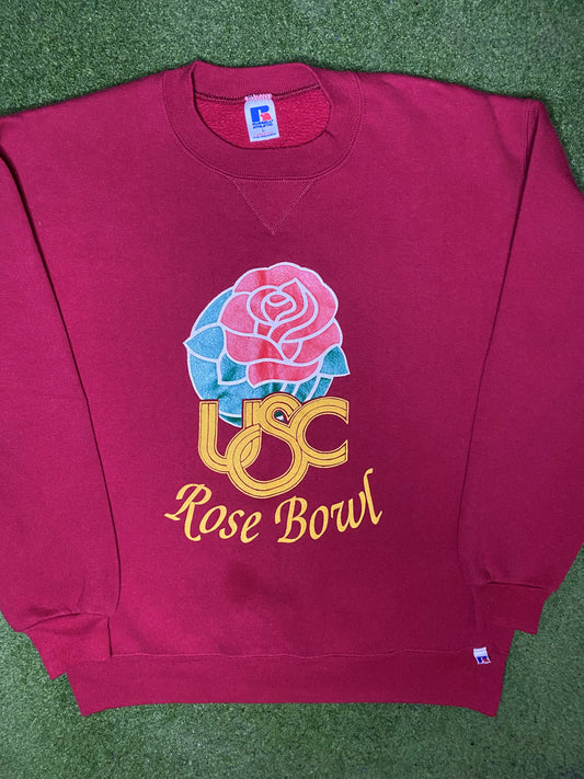 1996 USC Trojans - Rose Bowl - Vintage College Sweatshirt (Large) - Gametime Vintage