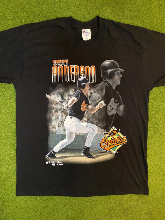 1997 Baltimore Orioles - Brady Anderson - Vintage MLB Player T-Shirt (XL)