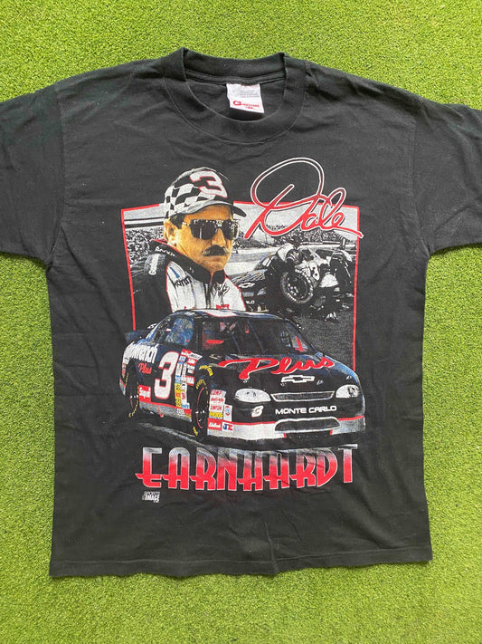 1997 Dale Earnhardt - Double Sided - 7x Champion - Vintage NASCAR T-Shirt (Large) Gametime Vintage