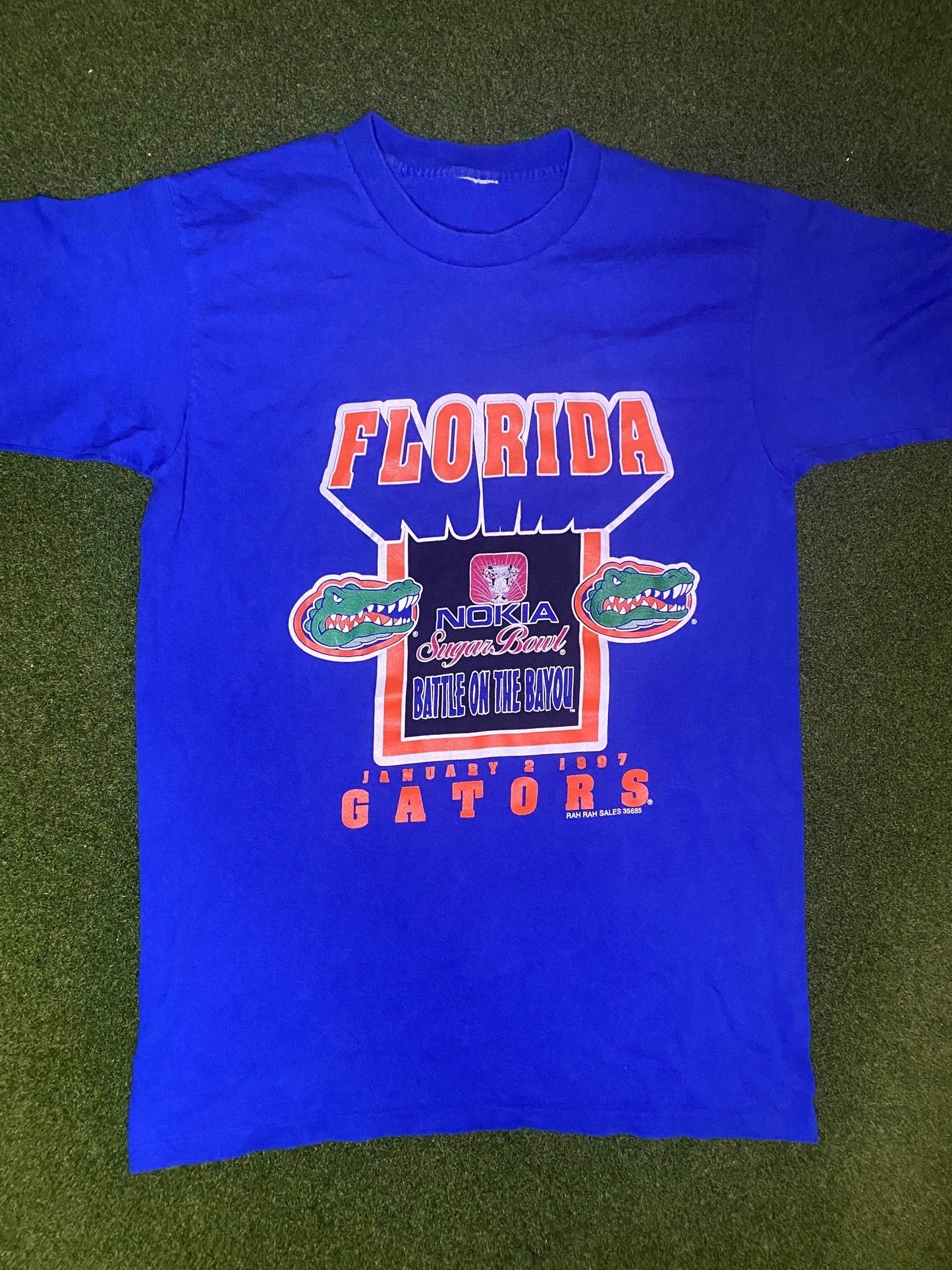 1997 Florida Gators - Nokia Sugar Bowl - Vintage College Football Tee Shirt (Large)