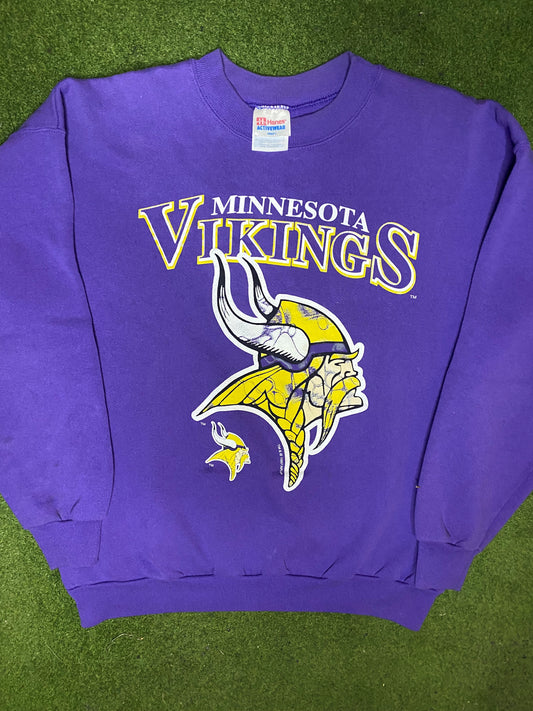 1997 Minnesota Vikings - Vintage NFL Sweatshirt (Large) - Gametime Vintage
