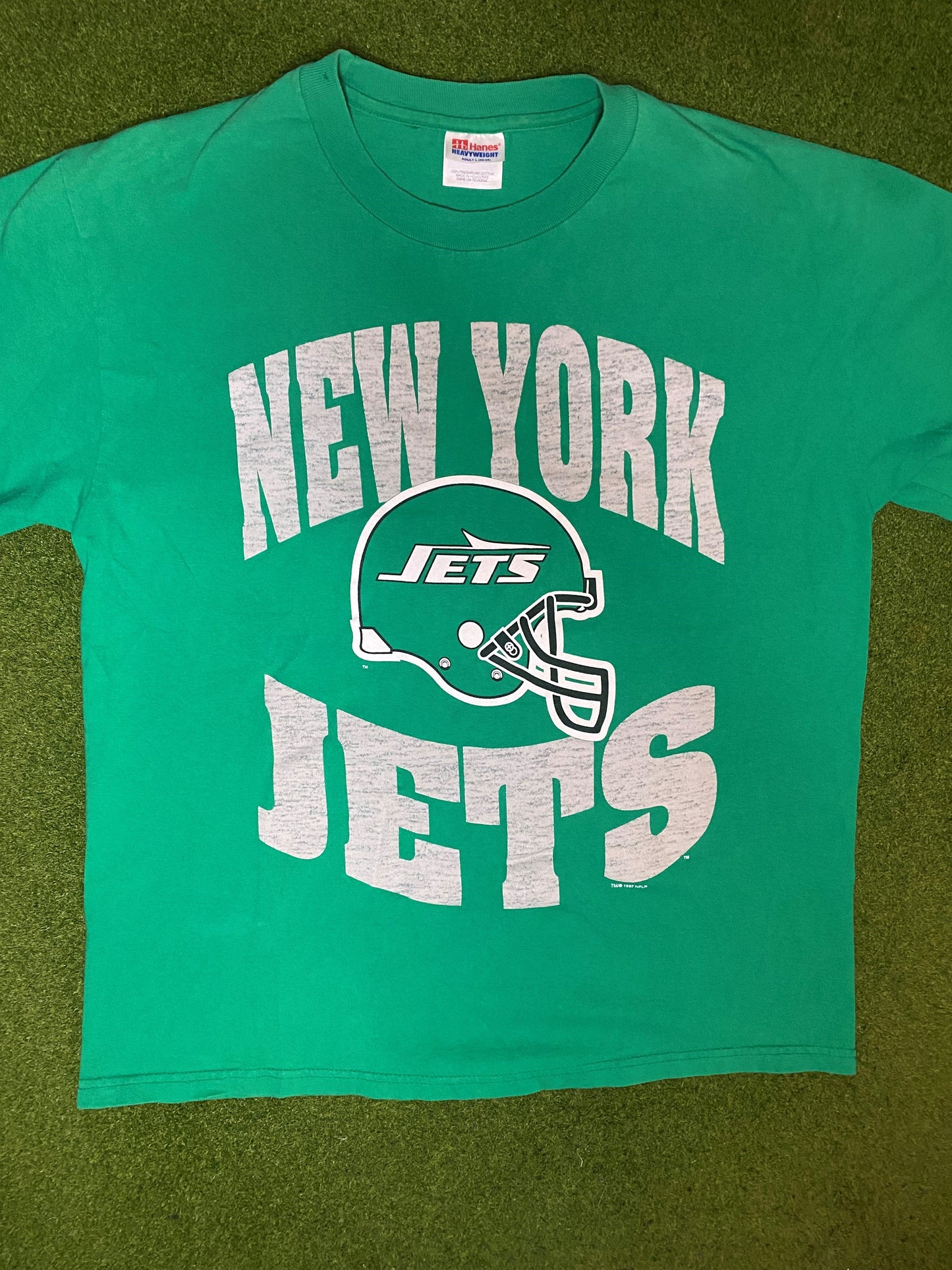 1997 New York Jets - Vintage NFL Tee (Large) Gametime Vintage