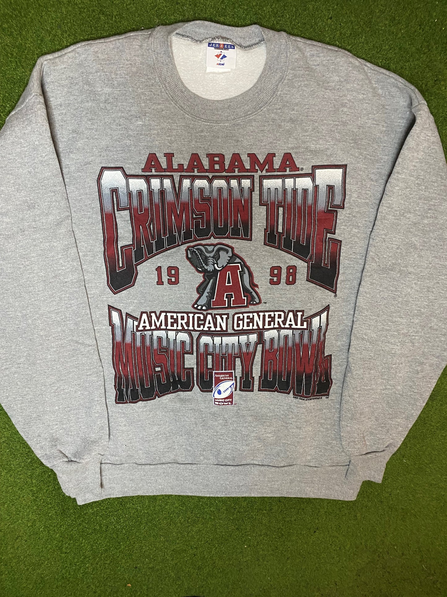 1998 Alabama Crimson Tide - Music City Bowl - Vintage College Sweatshirt (XL)