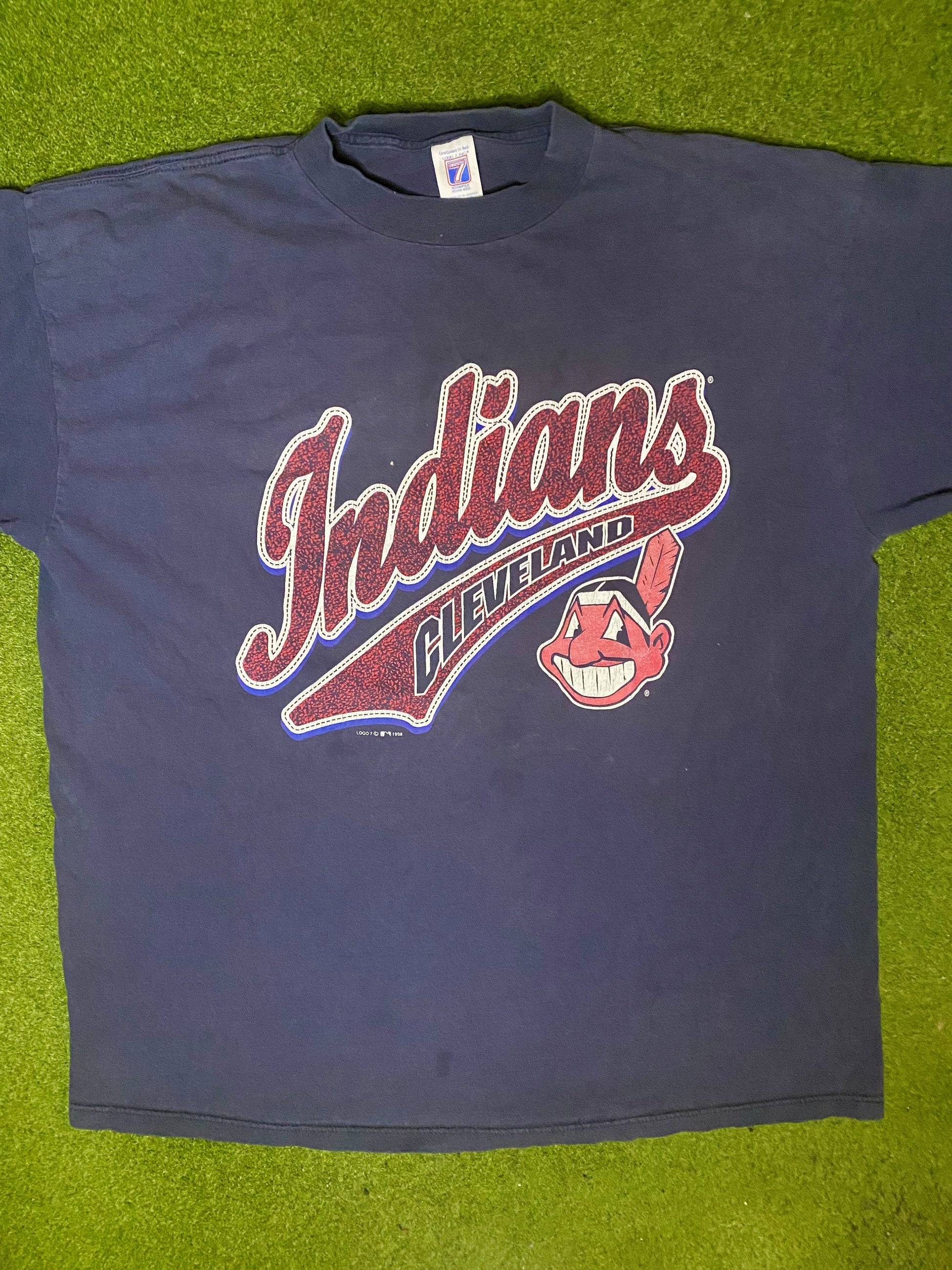 1998 Cleveland Indians - Vintage MLB Tee (2XL) - Gametime Vintage
