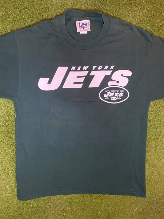 1998 New York Jets - Curtin Martin - Vintage NFL Player T-Shirt (Large) Gametime Vintage