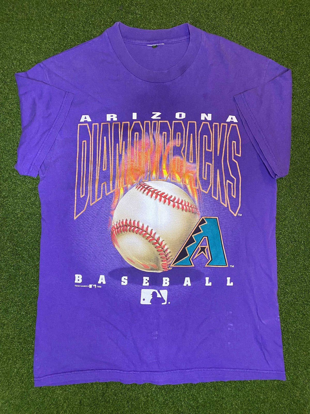 1998 Arizona Diamondbacks - Big Logo - Vintage MLB Tee Shirt (Medium)