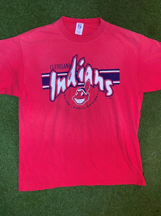 1998 Cleveland Indians - Vintage MLB T-Shirt (XL) Gametime Vintage