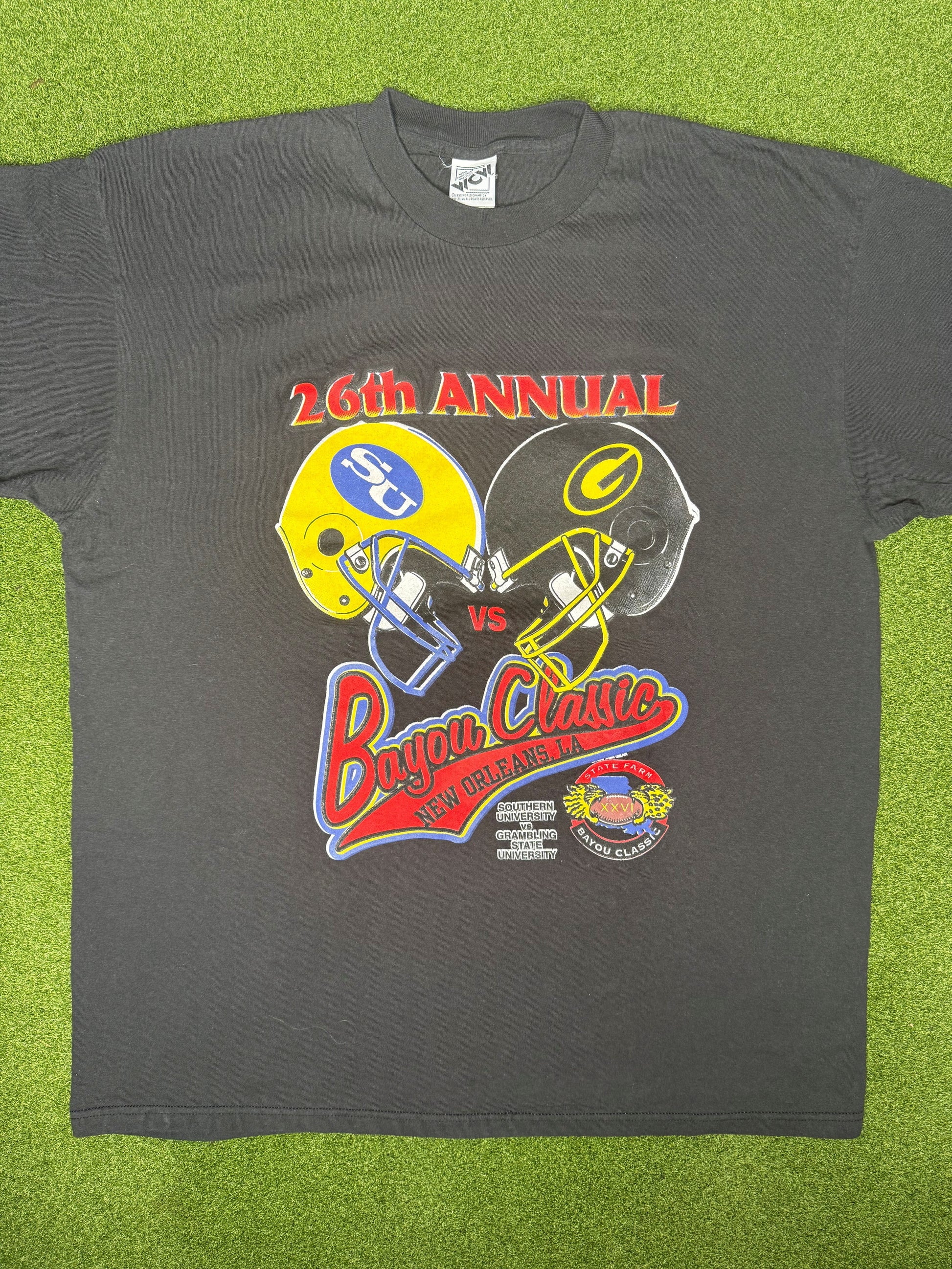 1999 Bayou Classic - Ft. Southern vs. Grambling State - Vintage HBCU T Shirt (2XL)