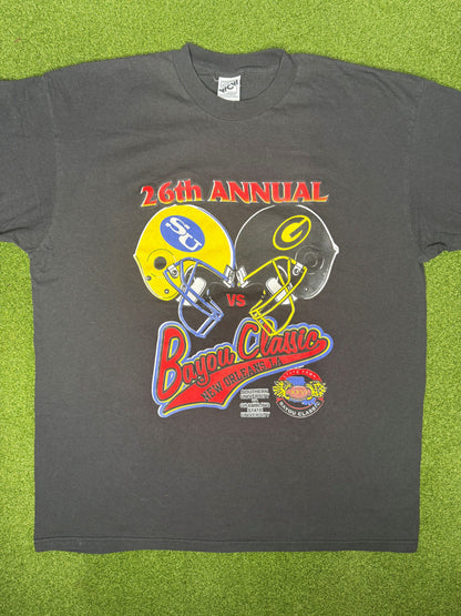1999 Bayou Classic - Ft. Southern vs. Grambling State - Vintage HBCU T Shirt (2XL)