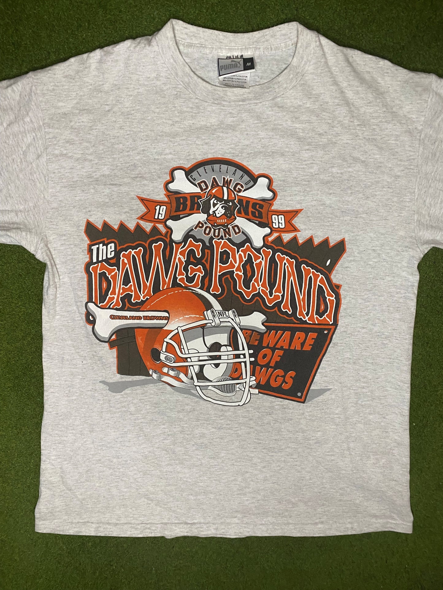 1999 Cleveland Browns - Dawg Pound - Vintage NFL T-Shirt (Medium) - Gametime Vintage