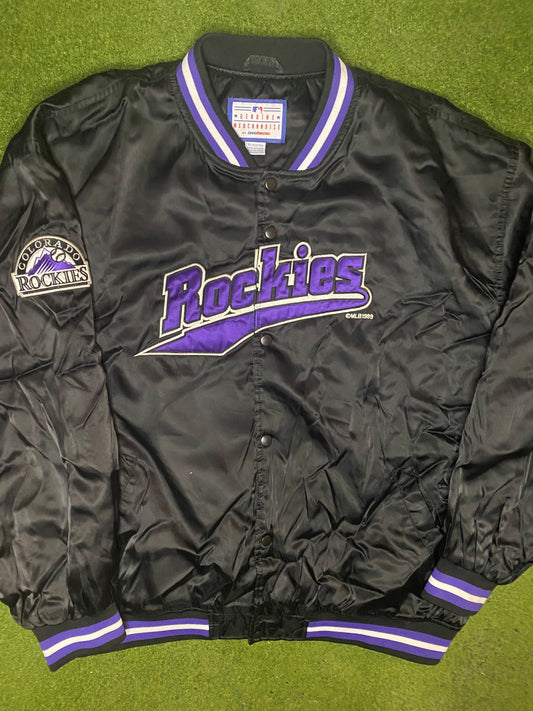 1999 Colorado Rockies - Vintage MLB Bomber Jacket (XL) Gametime Vintage