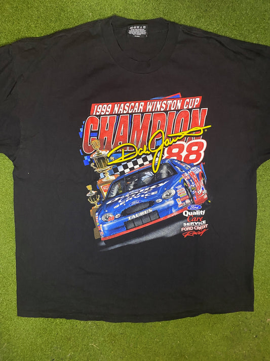 1999 Dale Jarrett - Winston Cup Champion - Vintage NASCAR T-Shirt (2XL) Gametime Vintage