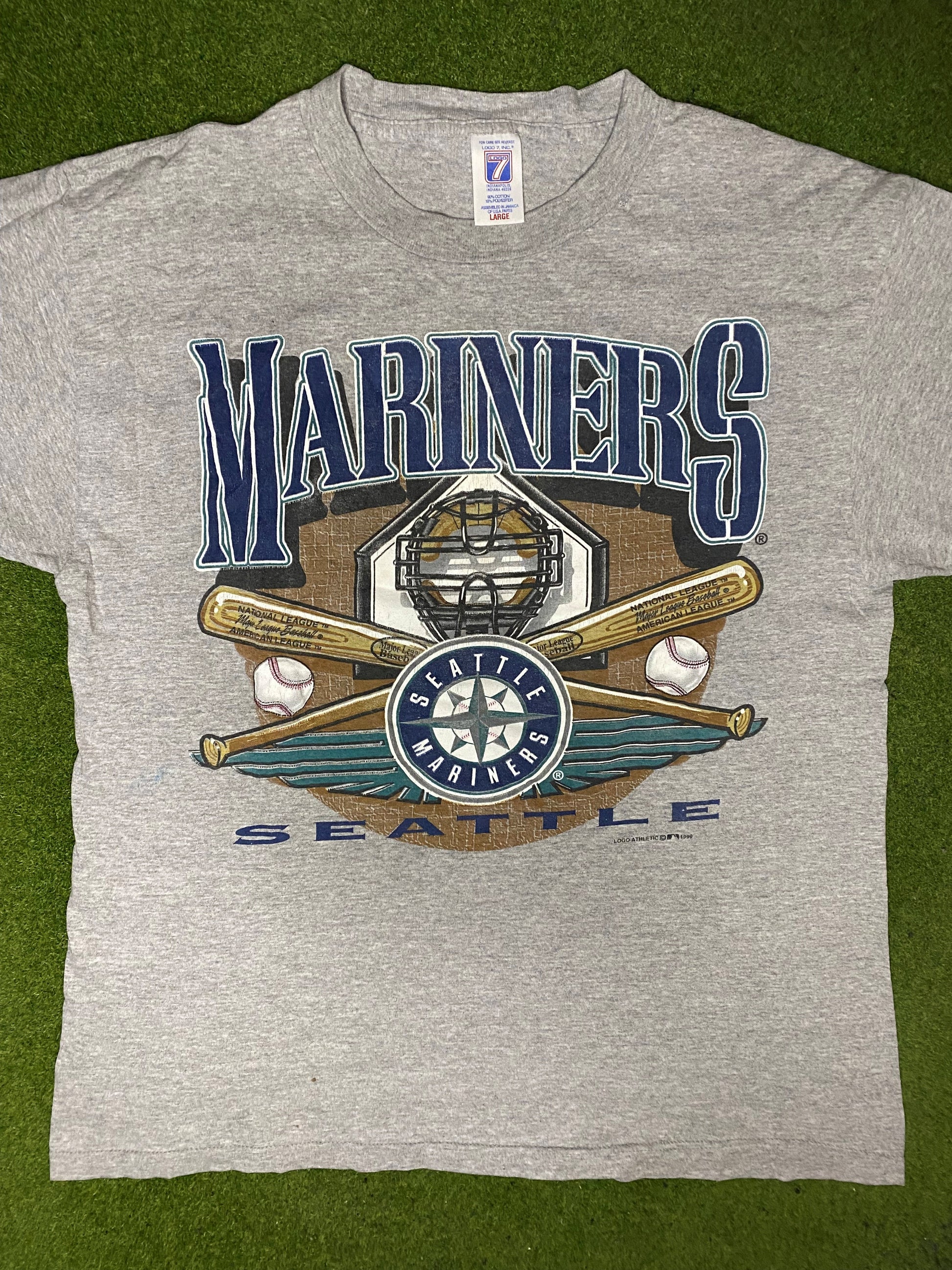 1999 Seattle Mariners - Vintage MLB T Shirt (Large) - Gametime Vintage