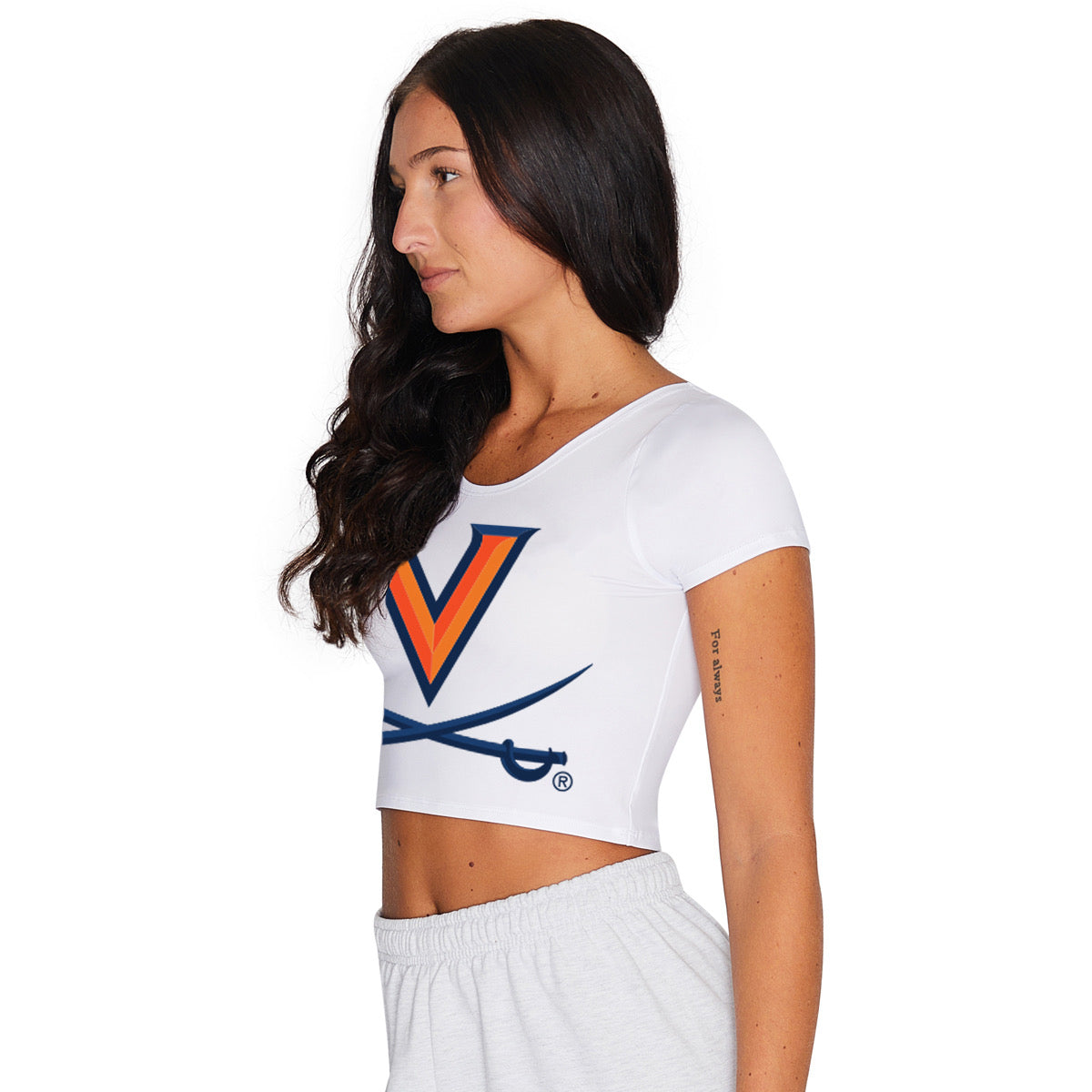 Virginia Cavaliers White Babydoll Tee