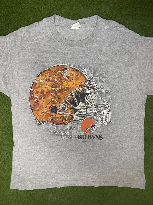 2000 Cleveland Browns - Vintage NFL T Shirt (XL) - Gametime Vintage