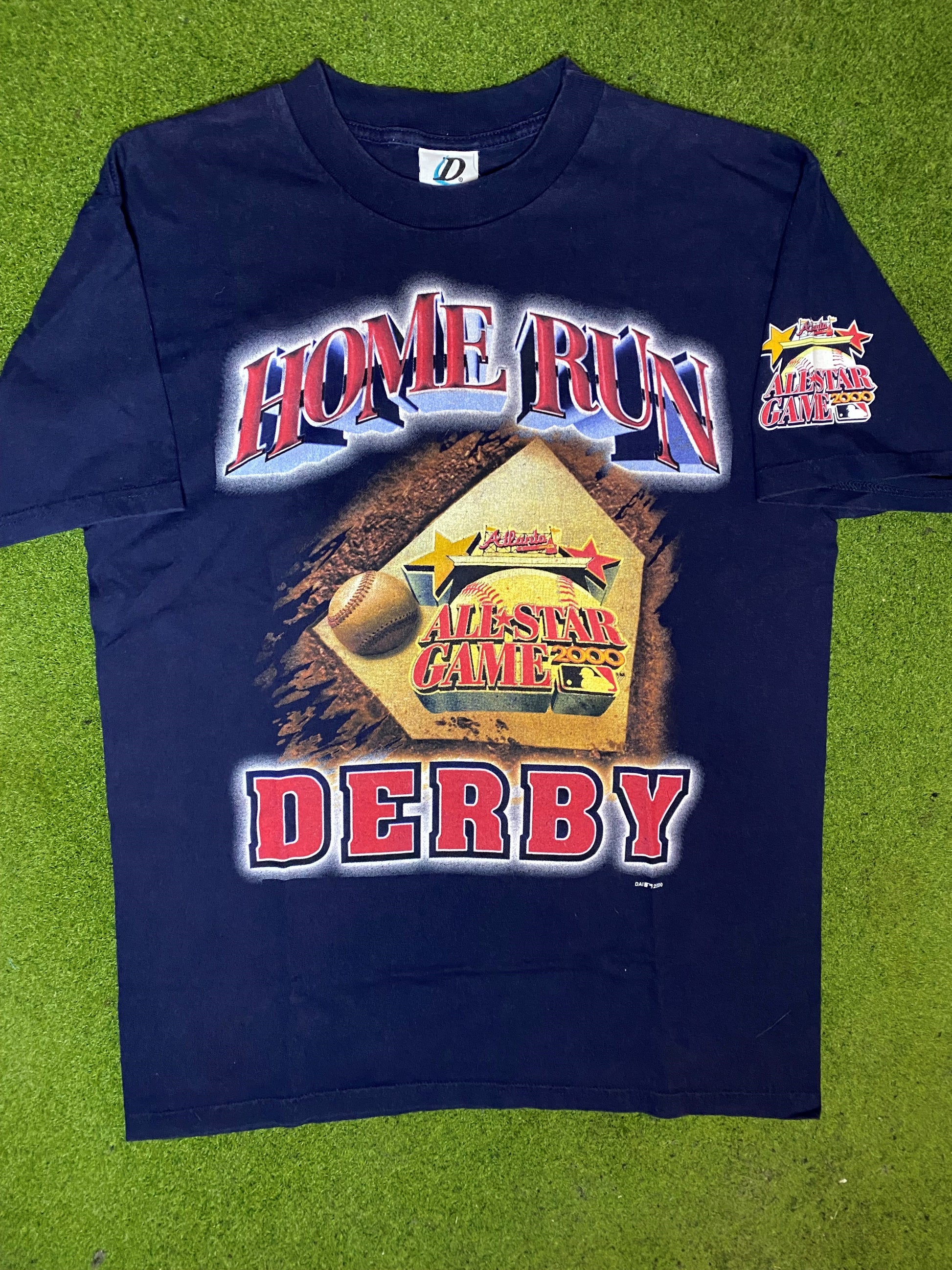 2000 All Star Game - Home Run Derby - Double Sided - Vintage MLB T-Shirt (Large) 