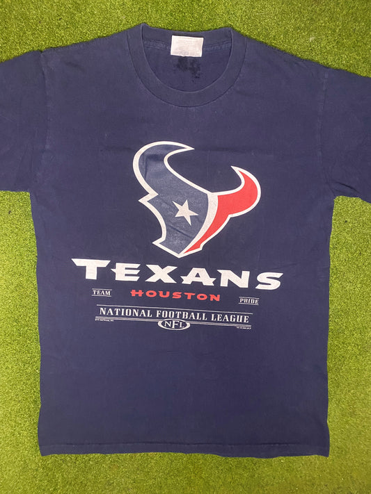 2000 Houston Texans - Vintage NFL T-Shirt (Medium) Gametime Vintage