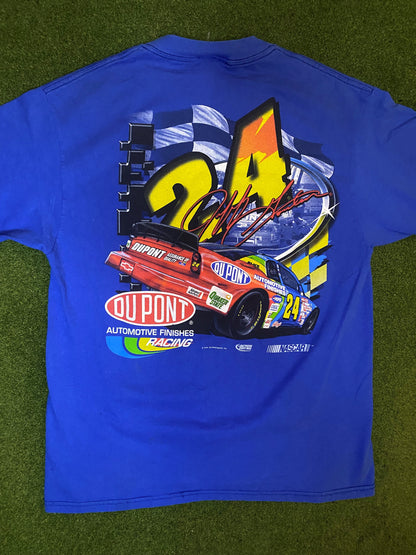 2000 Jeff Gordon - Double Sided - Vintage NASCAR T-Shirt (Large)