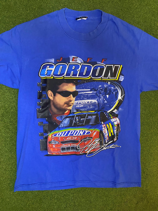 2000 Jeff Gordon - Double Sided - Vintage NASCAR T-Shirt (Large)