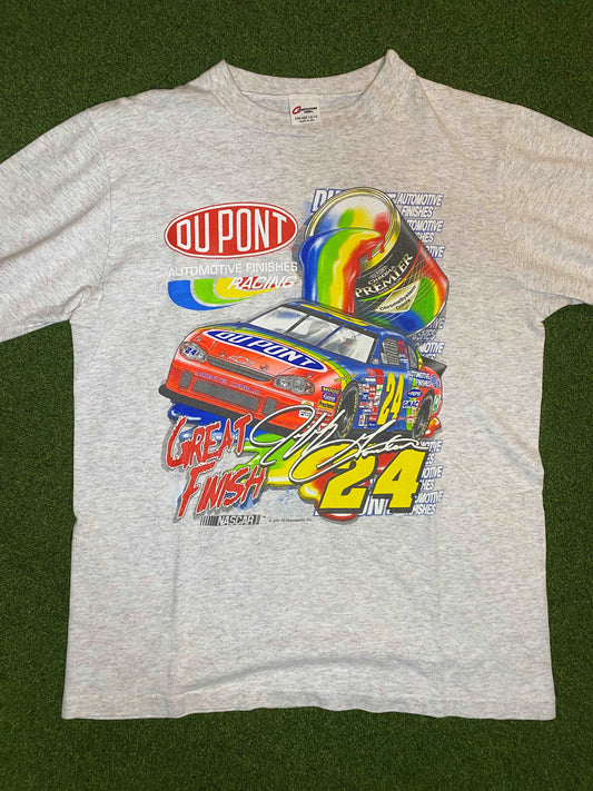 2000 Jeff Gordon - Dupont - Vintage NASCAR Tee Shirt (Youth Large)