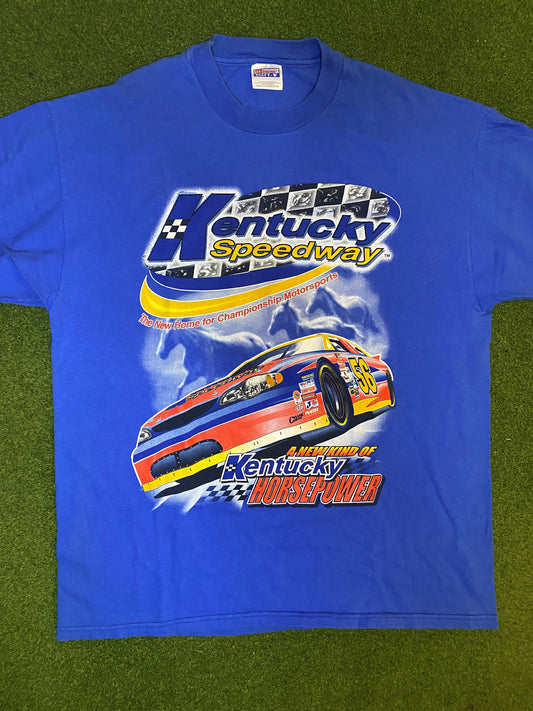 2000 Kentucky Speedway - Vintage NASCAR T-Shirt (XL)