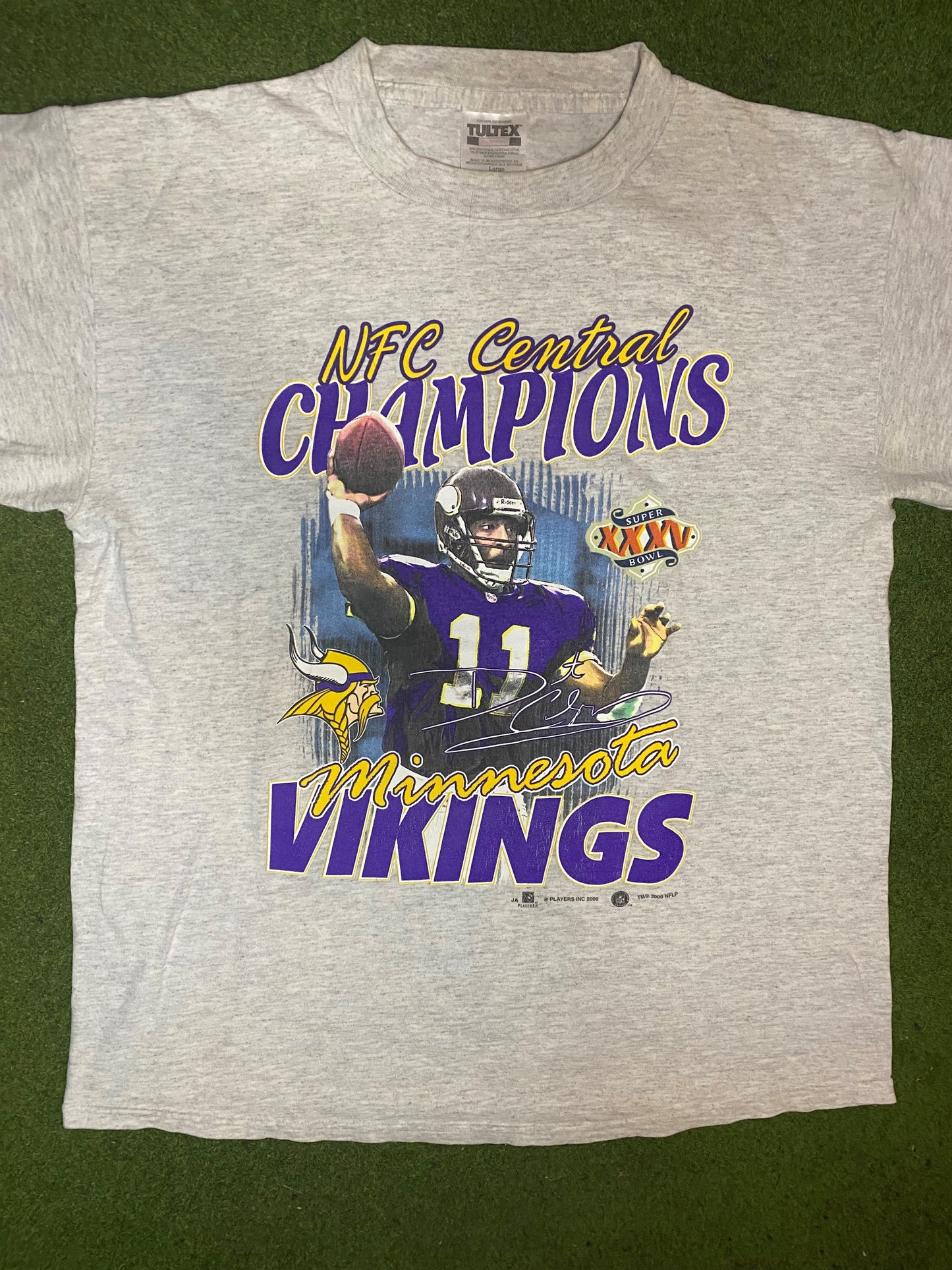 2000 Minnesota Vikings - Daunte Culpepper - Vintage NFL T-Shirt (Large)