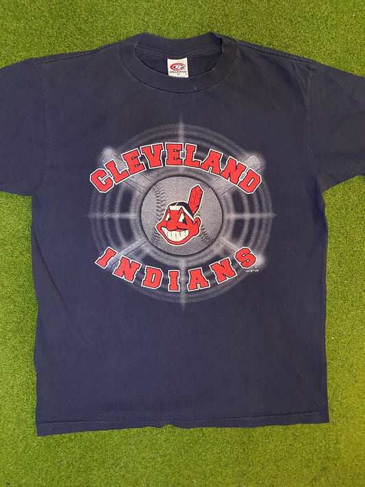 2001 Cleveland Indians - Vintage MLB T-Shirt (Medium)