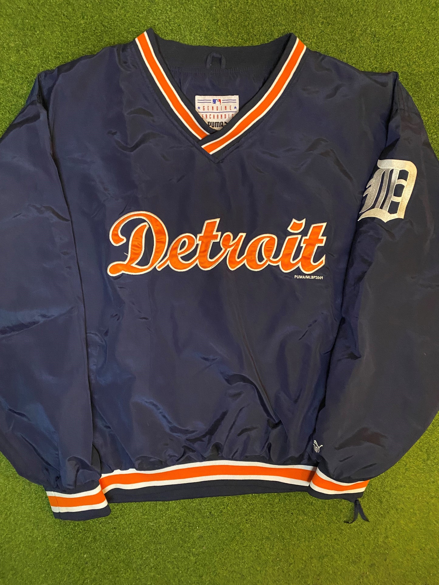 2001 Detroit Tigers - Puma - Vintage MLB Pullover (XL) Gametime Vintage