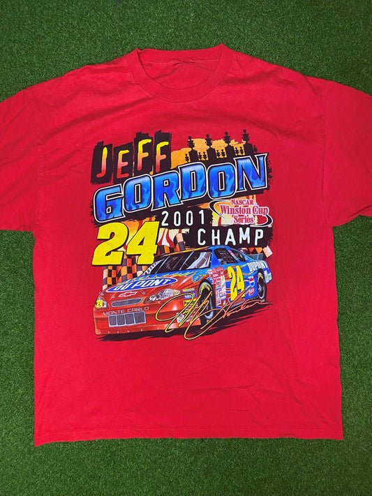 2001 Jeff Gordon Double Sided - Winston Cup Series Champ - Vintage NASCAR Tee Shirt (XL) Gametime Vintage