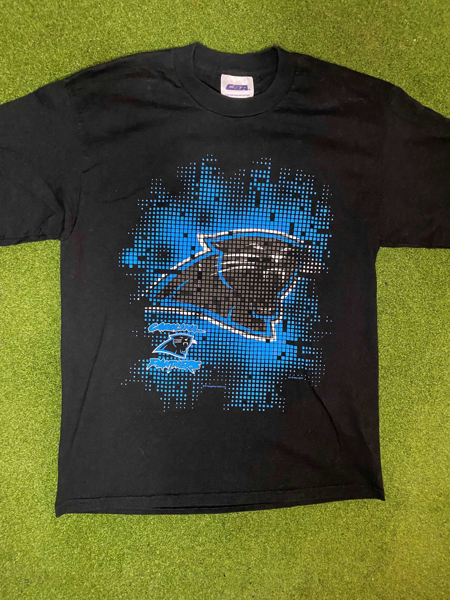 2001 Carolina Panthers - Vintage NFL T-Shirt (Large) Gametime Vintage