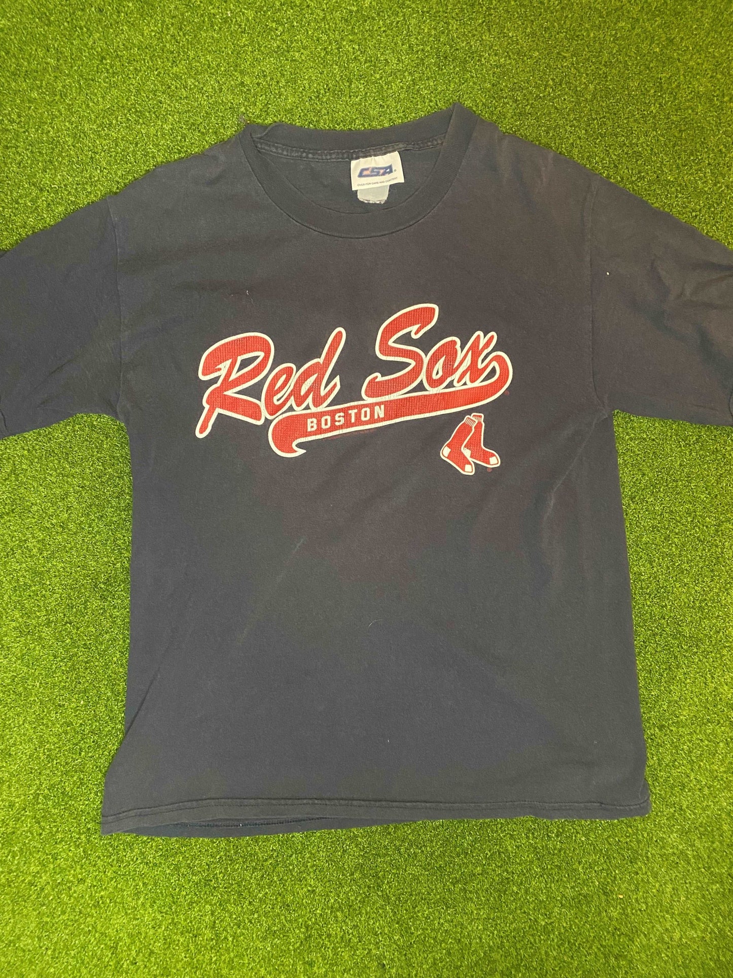 2002 Boston Red Sox - Vintage MLB Tee Shirt (Medium)