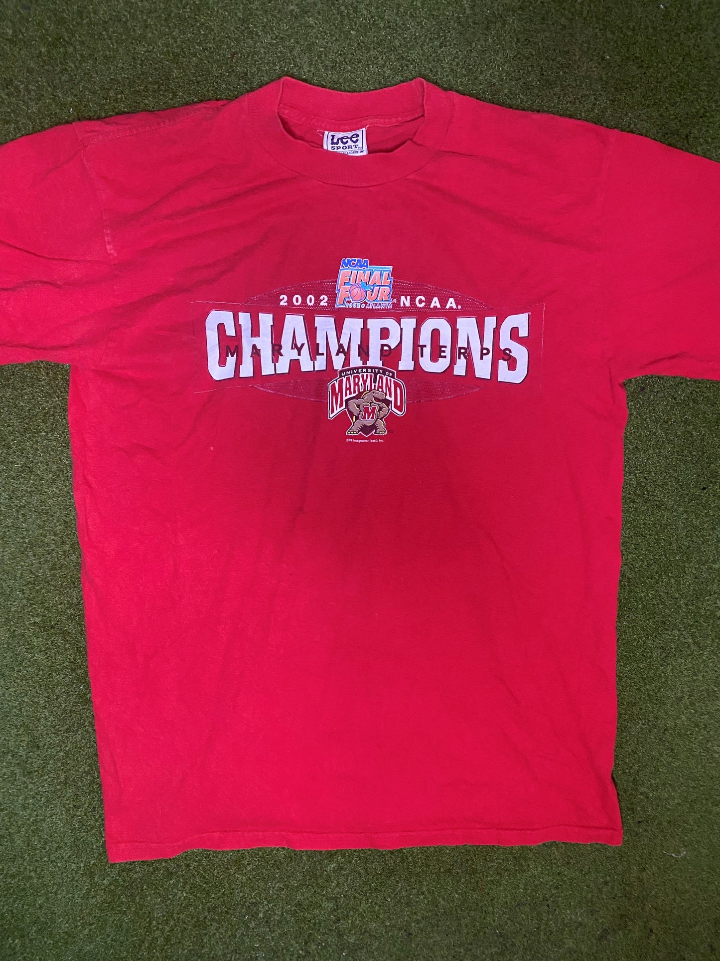 2002 Maryland Terrapins - National Champions - Vintage College Basketball T-Shirt (Large)