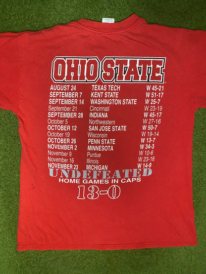 2002 Ohio State Buckeyes - 13-0 Big 10 Champions - Vintage T-Shirt (Medium)