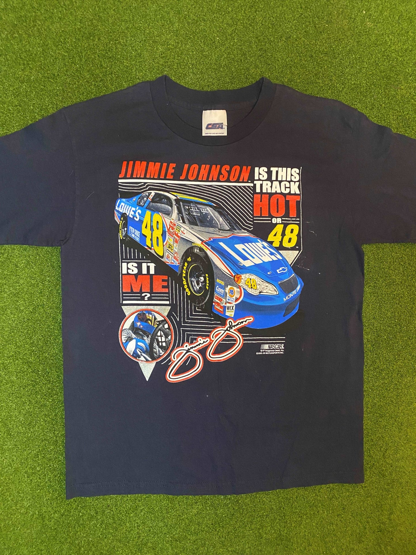 2003 Jimmie Johnson - Vintage NASCAR T-Shirt (Medium)