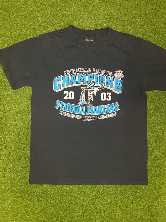 2003 Florida Marlins - NL Champs - Vintage MLB Tee Shirt (Small)