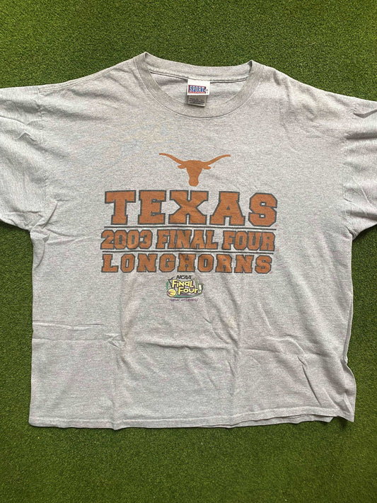 2003 Texas Longhorns - Final Four - Vintage College Basketball Tee Shirt (XL) Gametime Vintage