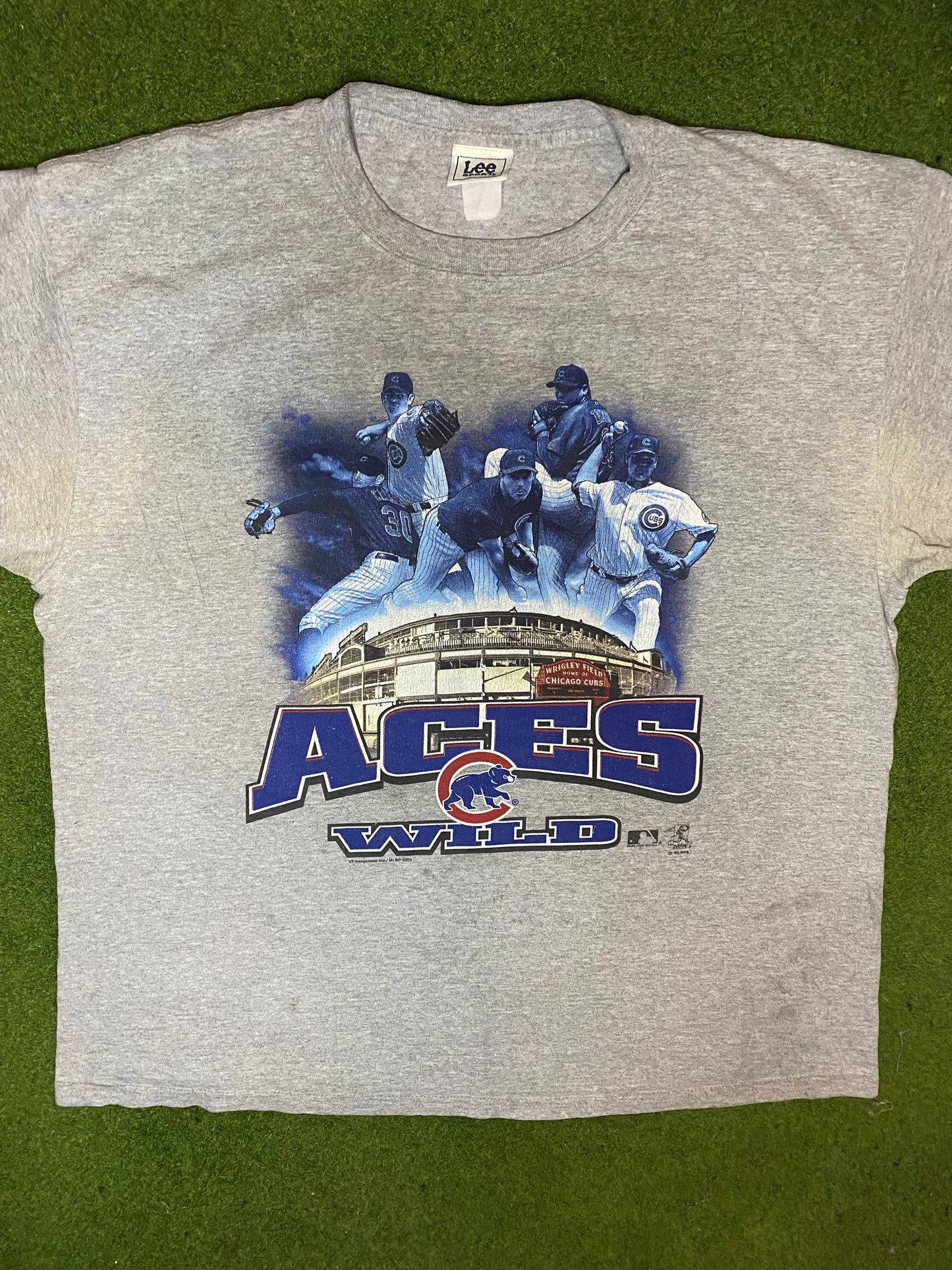 2004 Chicago Cubs - Aces Wild - Vintage MLB Player T-Shirt (XL) Gametime Vintage