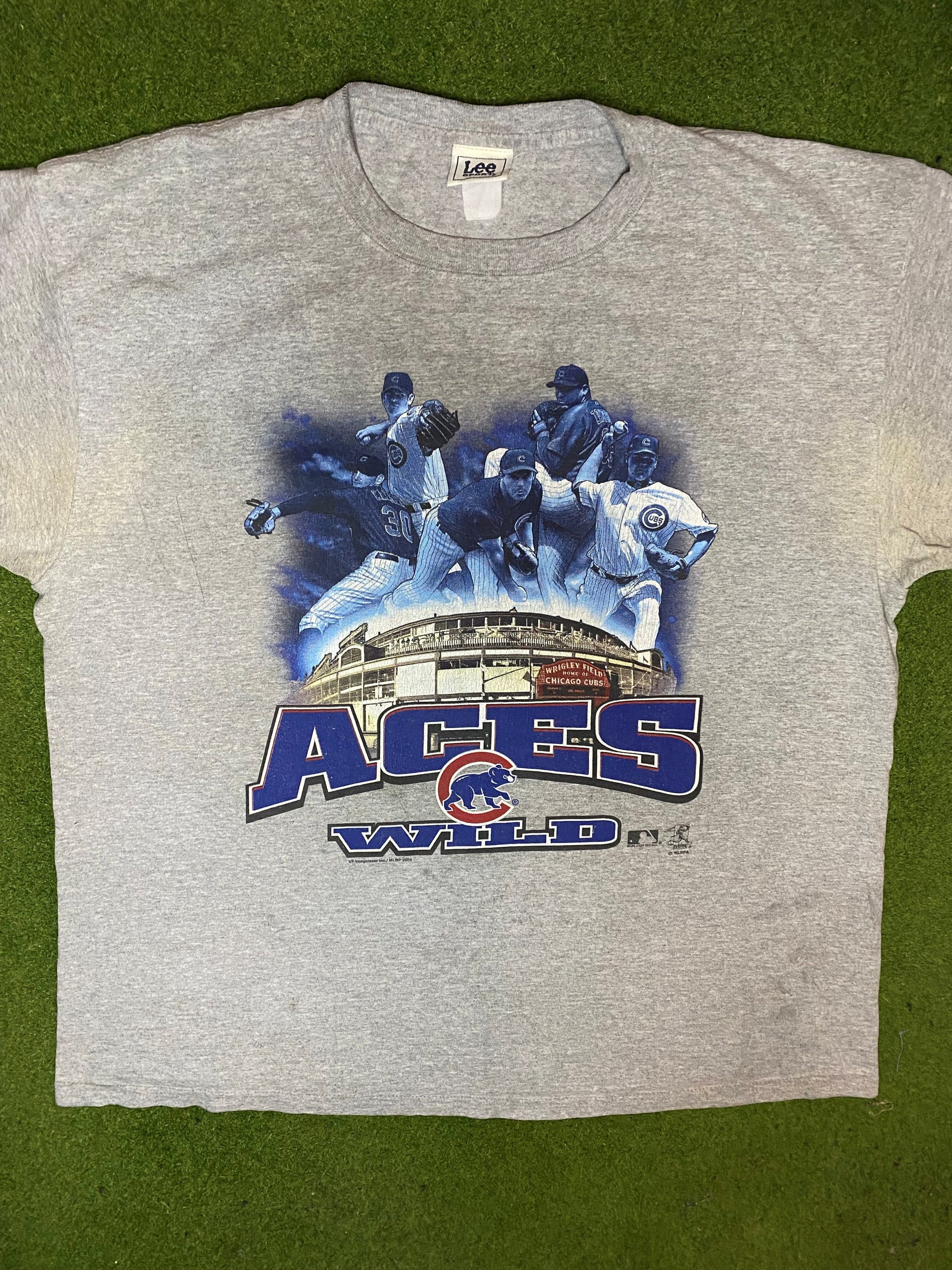 2004 Chicago Cubs - Aces Wild - Vintage MLB Player T-Shirt (XL)