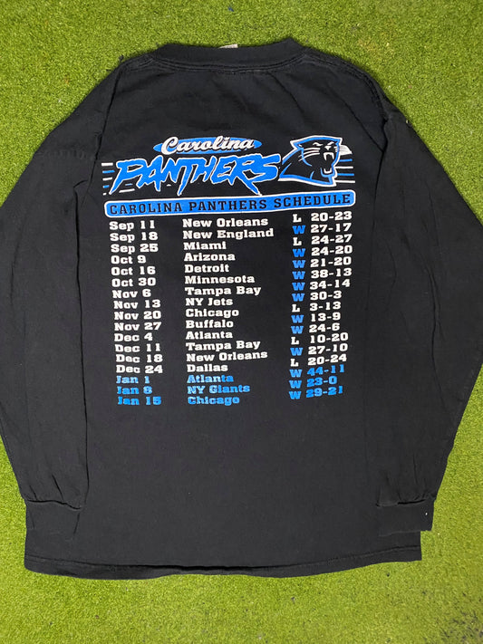 2006 Carolina Panthers - NFC Championship Game - Vintage NFL Long Sleeve (Large) - Gametime Vintage