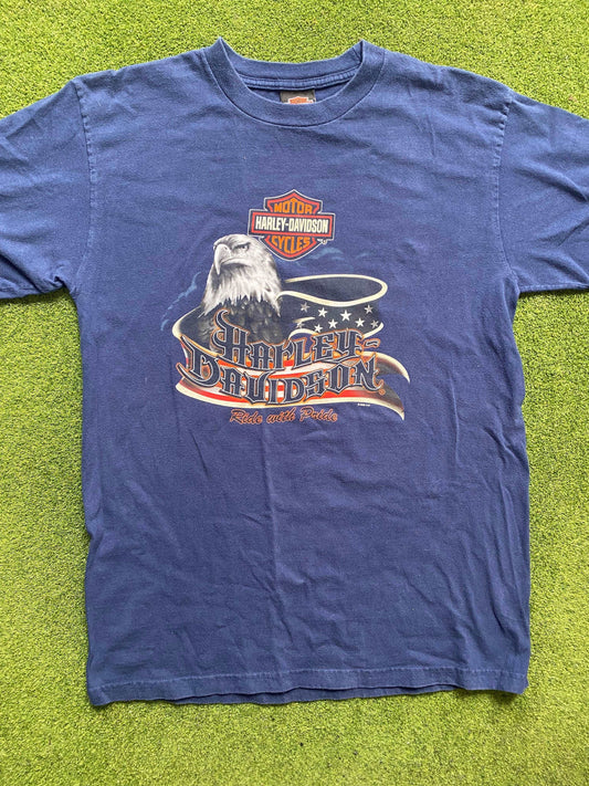 2006 Harley Davidson - Smokey Mountain - Vintage Harley T-Shirt (Large) Gametime Vintage