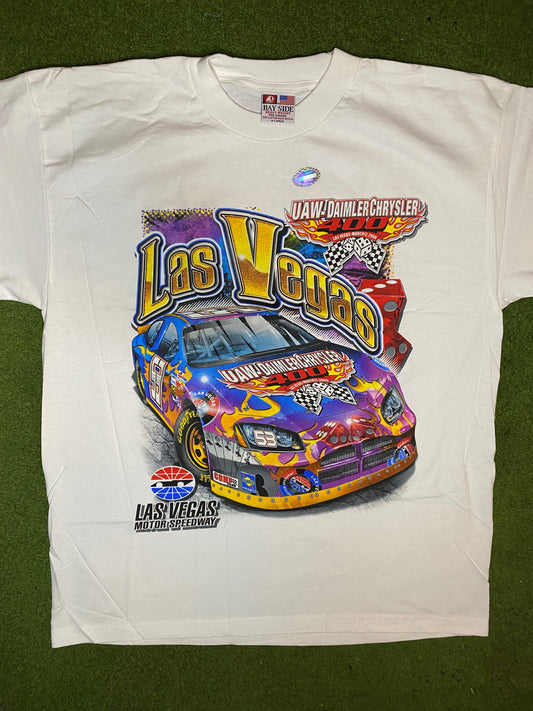 2006 UAW-Daimler Chrysler - Las Vegas - Vintage NASCAR T-Shirt (XL) - Gametime Vintage