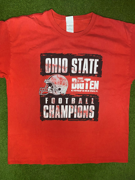 2006 Ohio State Buckeyes - Big 10 Champions - Vintage College T-Shirt (XL) - Gametime Vintage