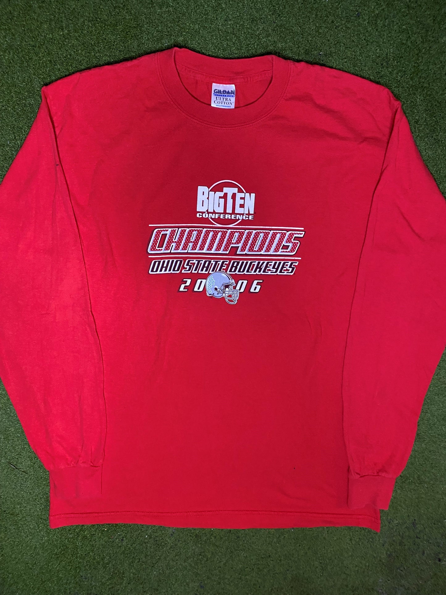 2006 Ohio State - Big 10 Champions - Vintage College Football Long Sleeve (Large)